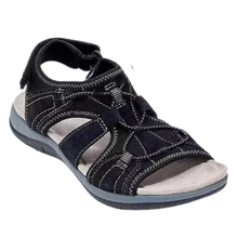 Cargar imagen en el visor de la galería, Sandalias antideslizantes con soporte ortopédico -Negro - Ozerty
