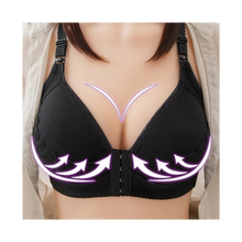 Cargar imagen en el visor de la galería, Sujetador push up sin aros para tallas grandes

 -Encaje negro - Ozerty
